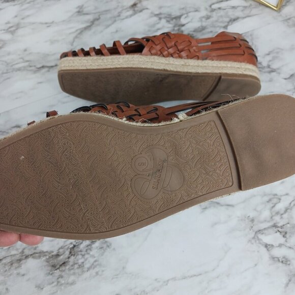 SAM & LIBBY Women's Asha Espadrille Saddle Slip-On Shoes Brown Size 9 - Picture 9 of 9